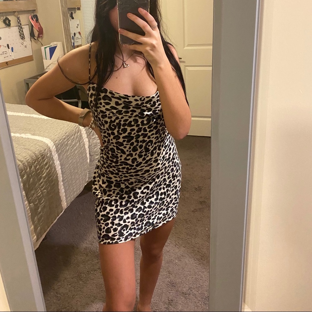leopard print dress
